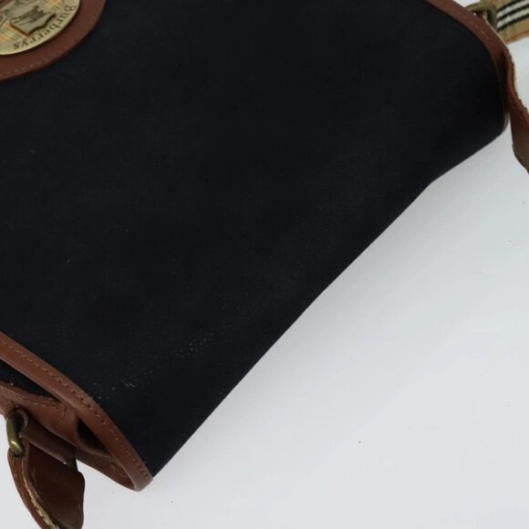 Burberrys Shoulder Bag Suede Leather Navy Auth BA2419 - Picture 7 of 16